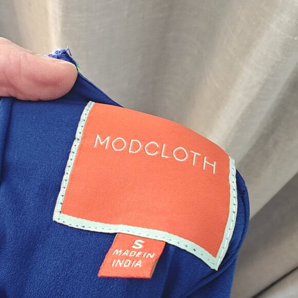 Modcloth tropical print mini dress. Size small - Picture 5 of 6